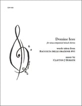 Domine Iesu SATB choral sheet music cover